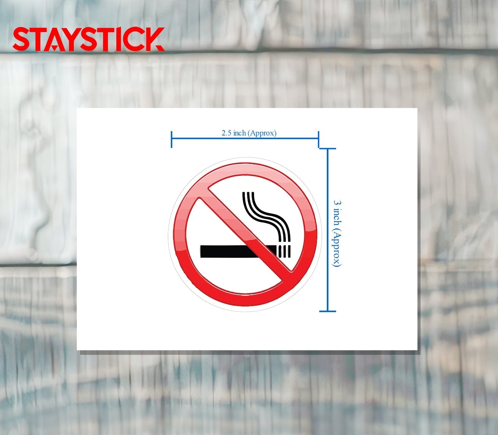 NO SMOKING STICKER Premium Vinyl Sticker