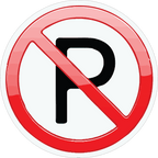 NO PARKING STICKER Premium Vinyl Sticker