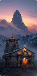 KEDARNATH TEMPLE MOBILE STICKER