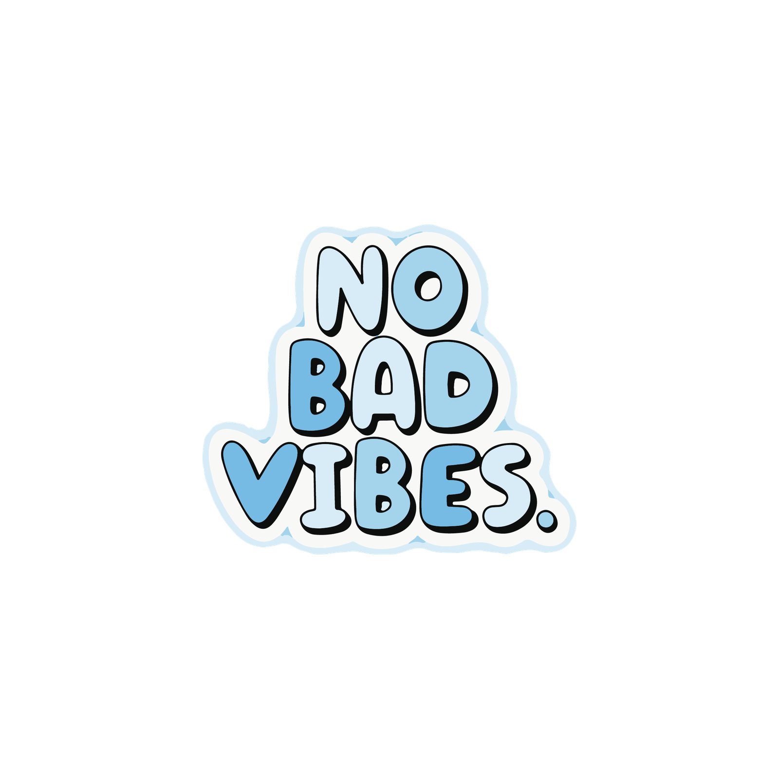 VIBES STICKER Metalized Sticker