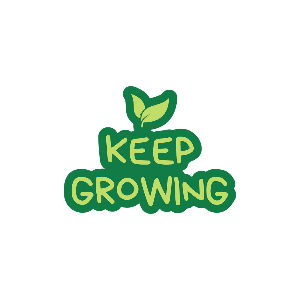 KEEP GROWING STICKER Premium Vinyl Sticker