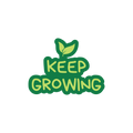 KEEP GROWING STICKER Premium Vinyl Sticker