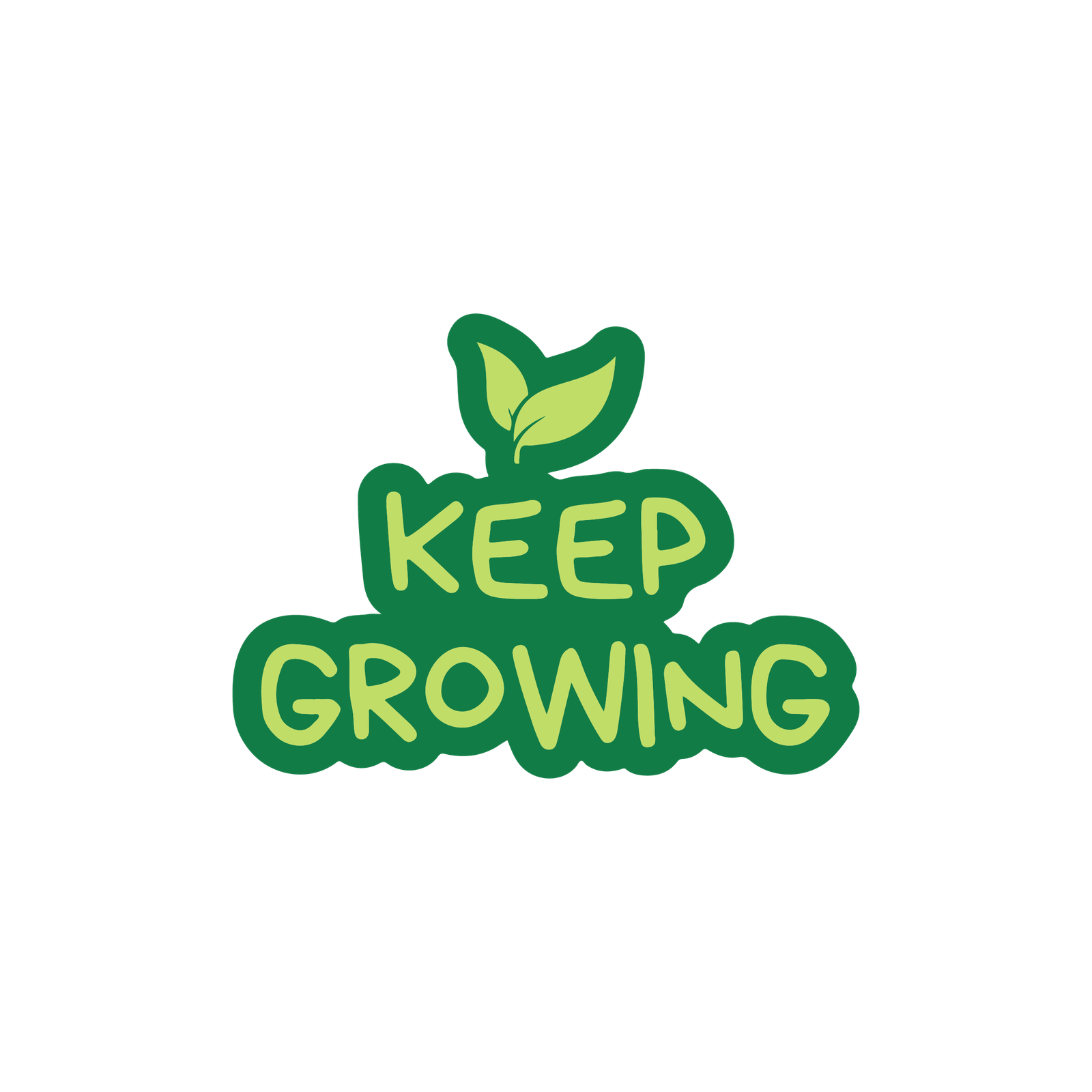 KEEP GROWING STICKER Premium Vinyl Sticker