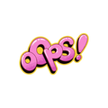 OOPS STICKER Metalized Sticker