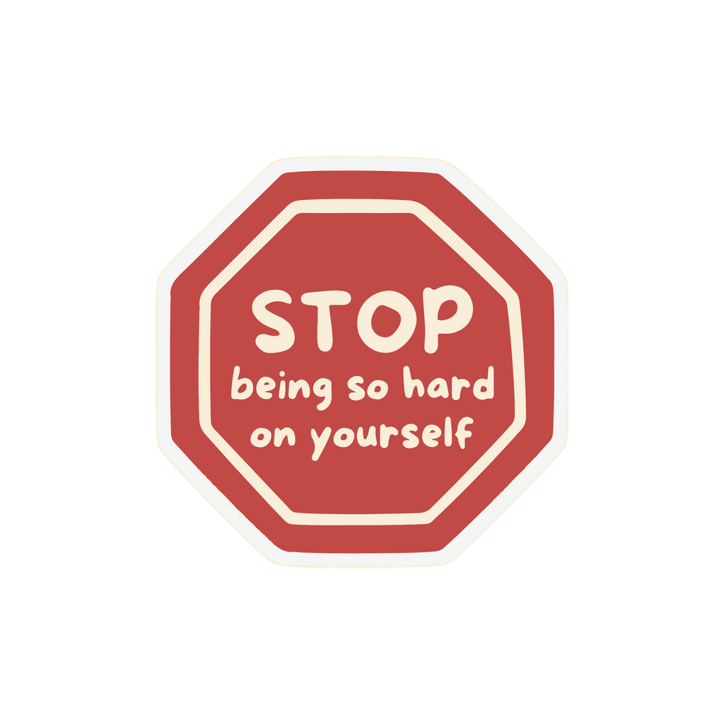 STOP STICKER Metalized Sticker