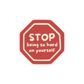 STOP STICKER Metalized Sticker