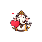 Baby Ganesha Sticker Premium Vinyl Sticker