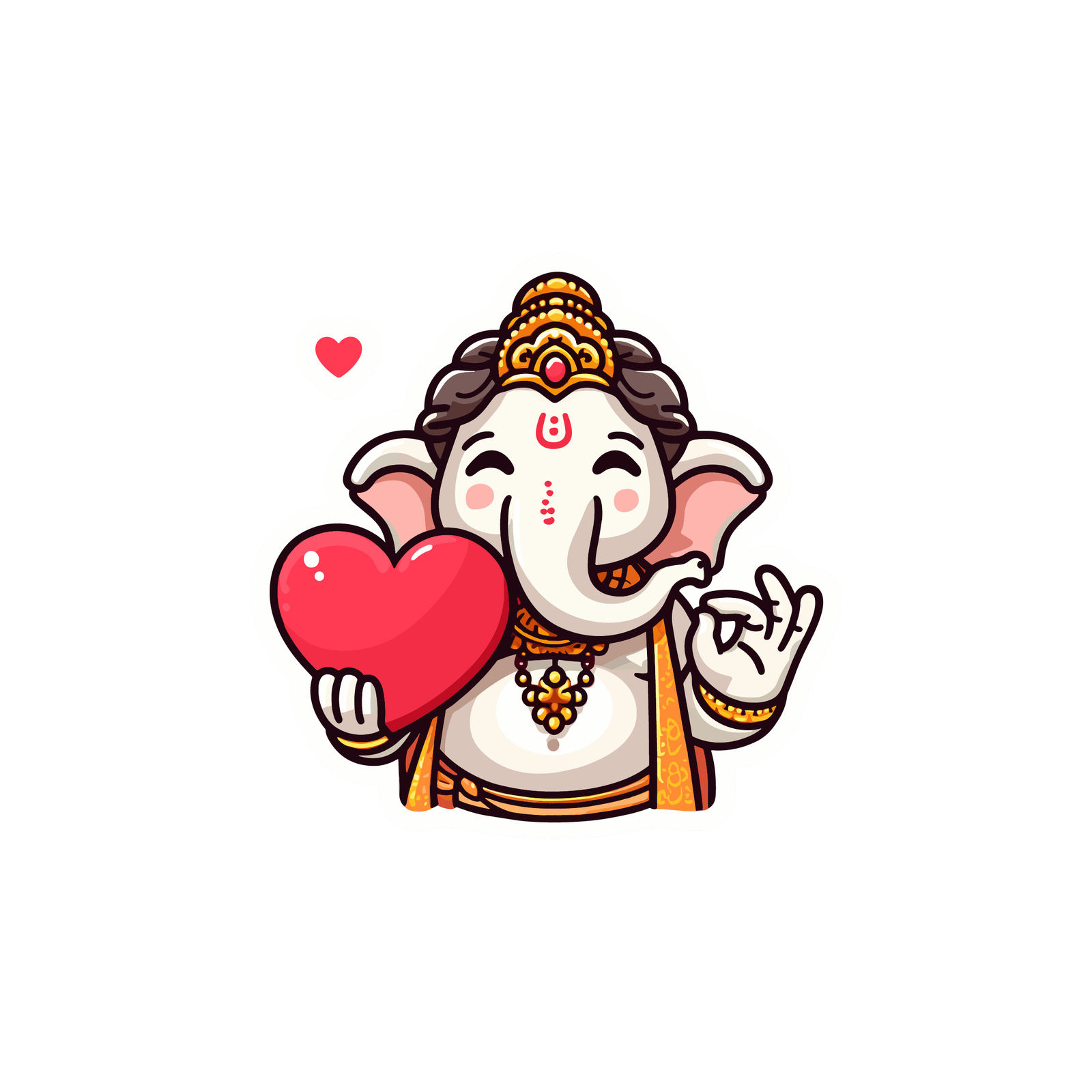 Baby Ganesha Sticker Premium Vinyl Sticker