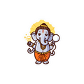 Baby Ganesha Sticker Premium Vinyl Sticker