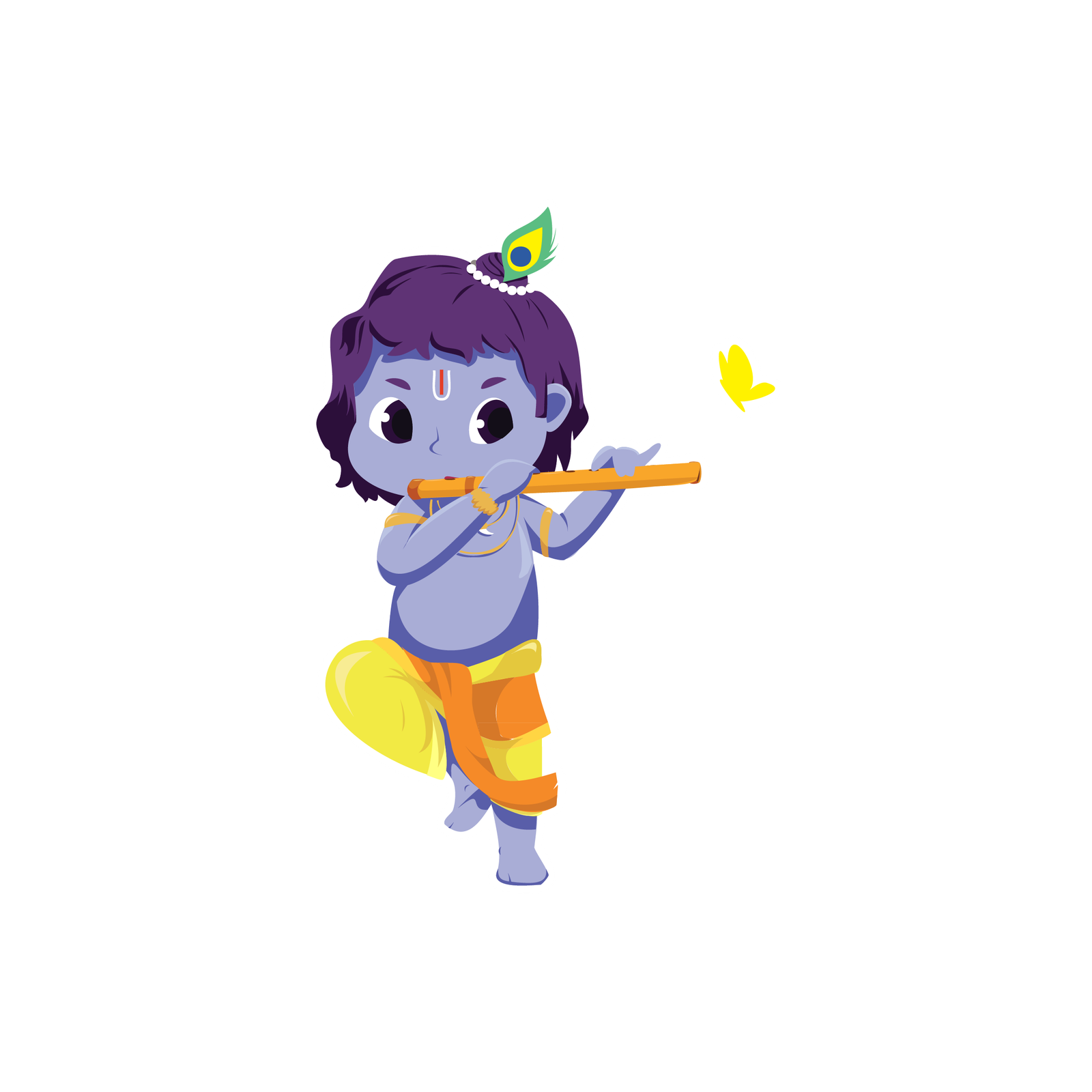 Little Krishna Sticker Premium Vinyl Sticker