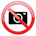 NO PHOTOGRAPHY STICKER Premium Vinyl Sticker