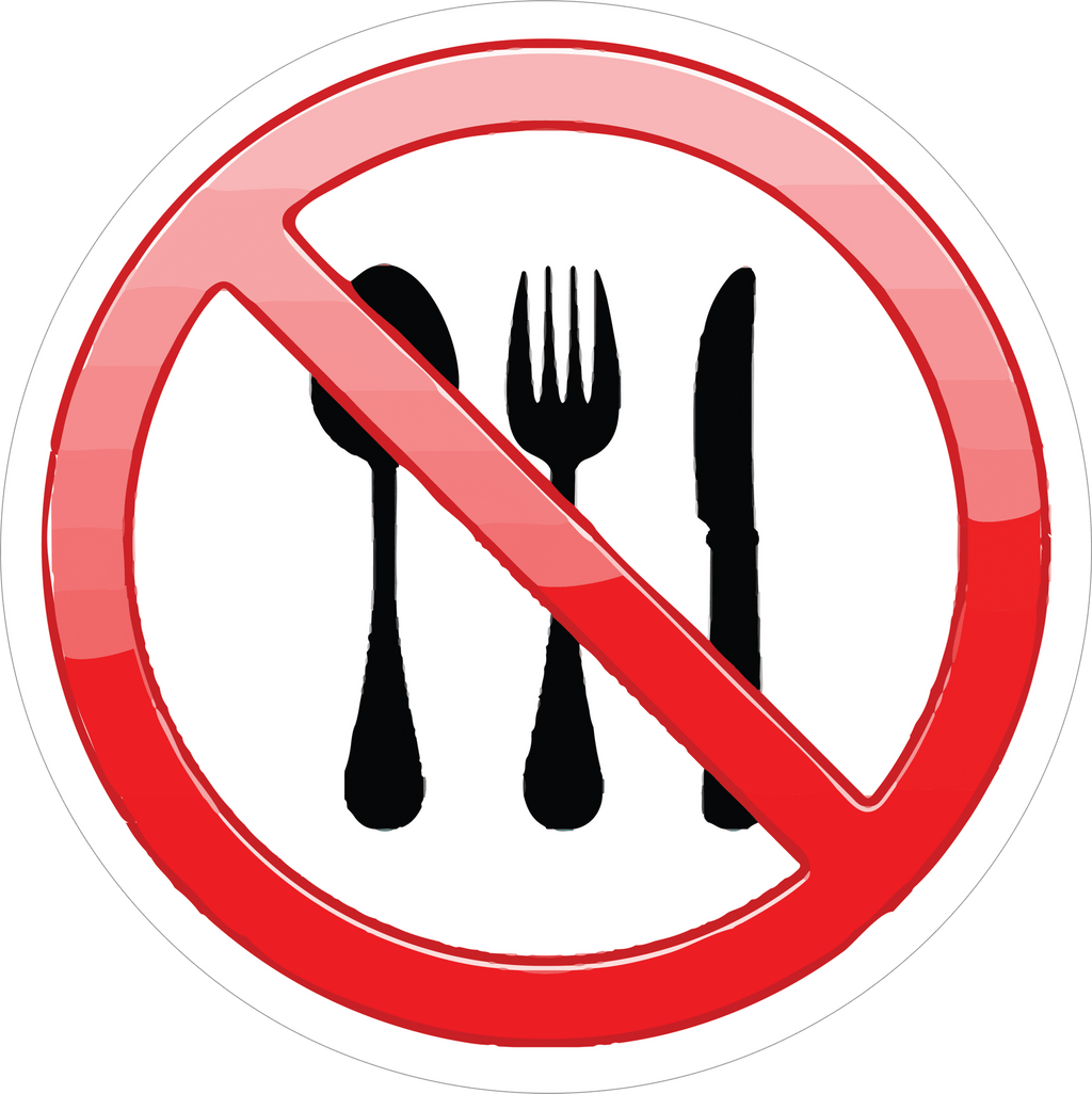 NO EATING STICKER Premium Vinyl Sticker