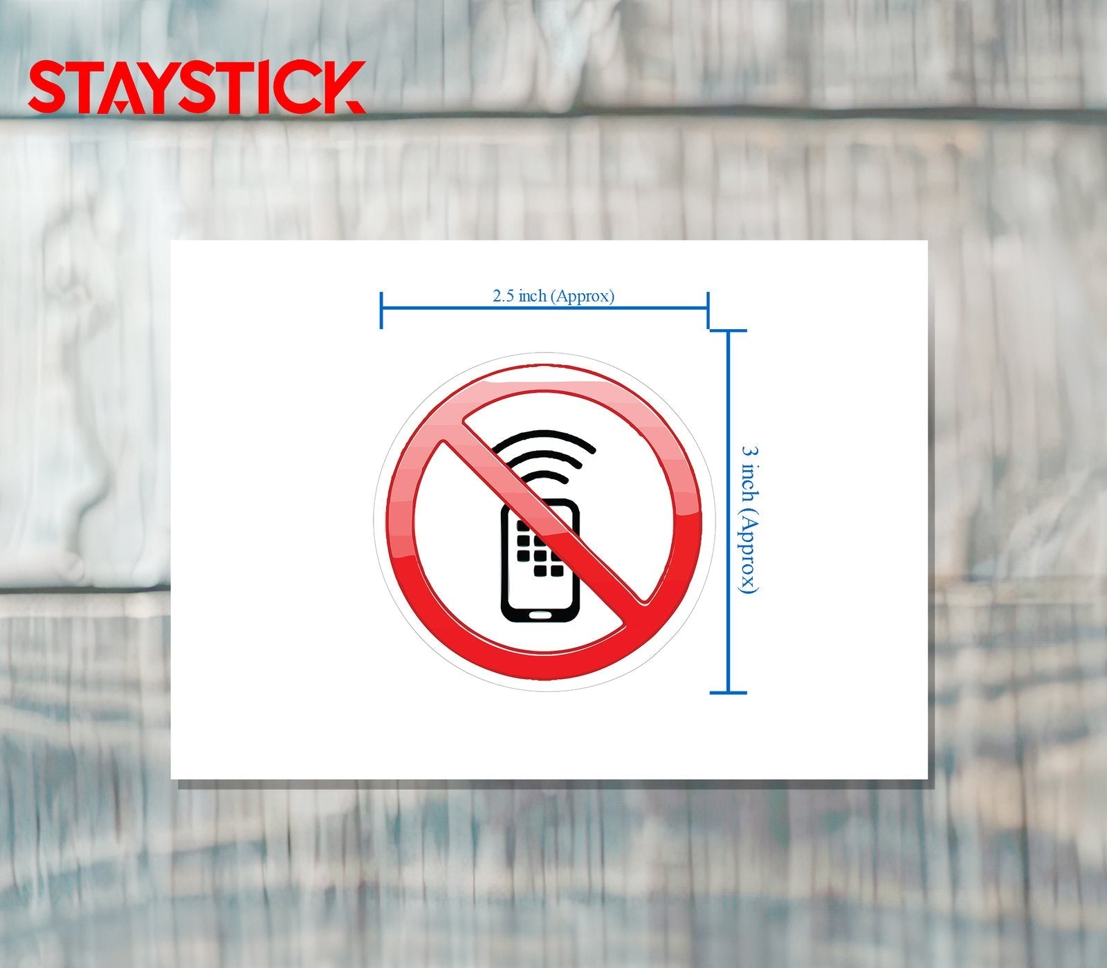 NO PHONE ALLOW  STICKER Premium Vinyl Sticker