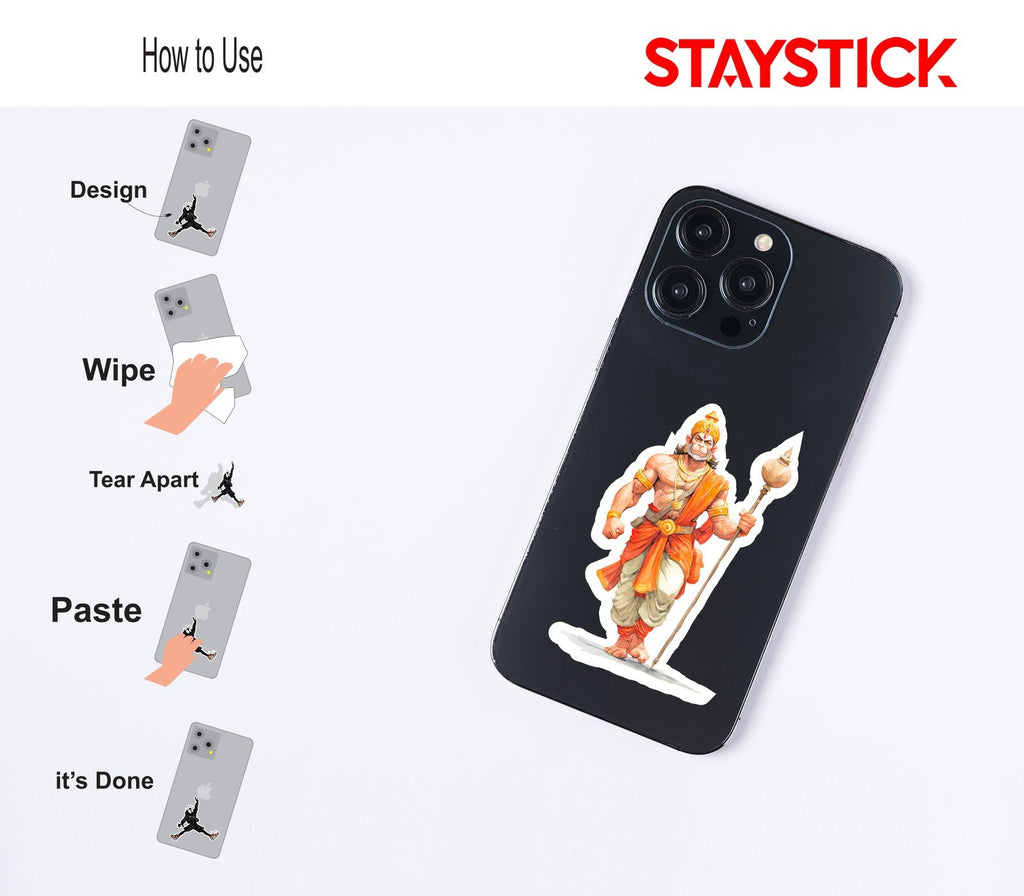 Big Hanuman God Sticker Premium Vinyl Sticker