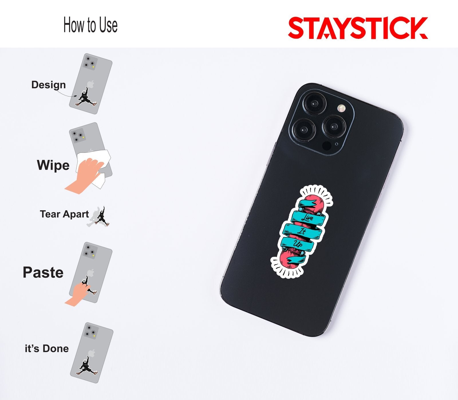 LIVE IT UP STICKER Premium Vinyl Sticker