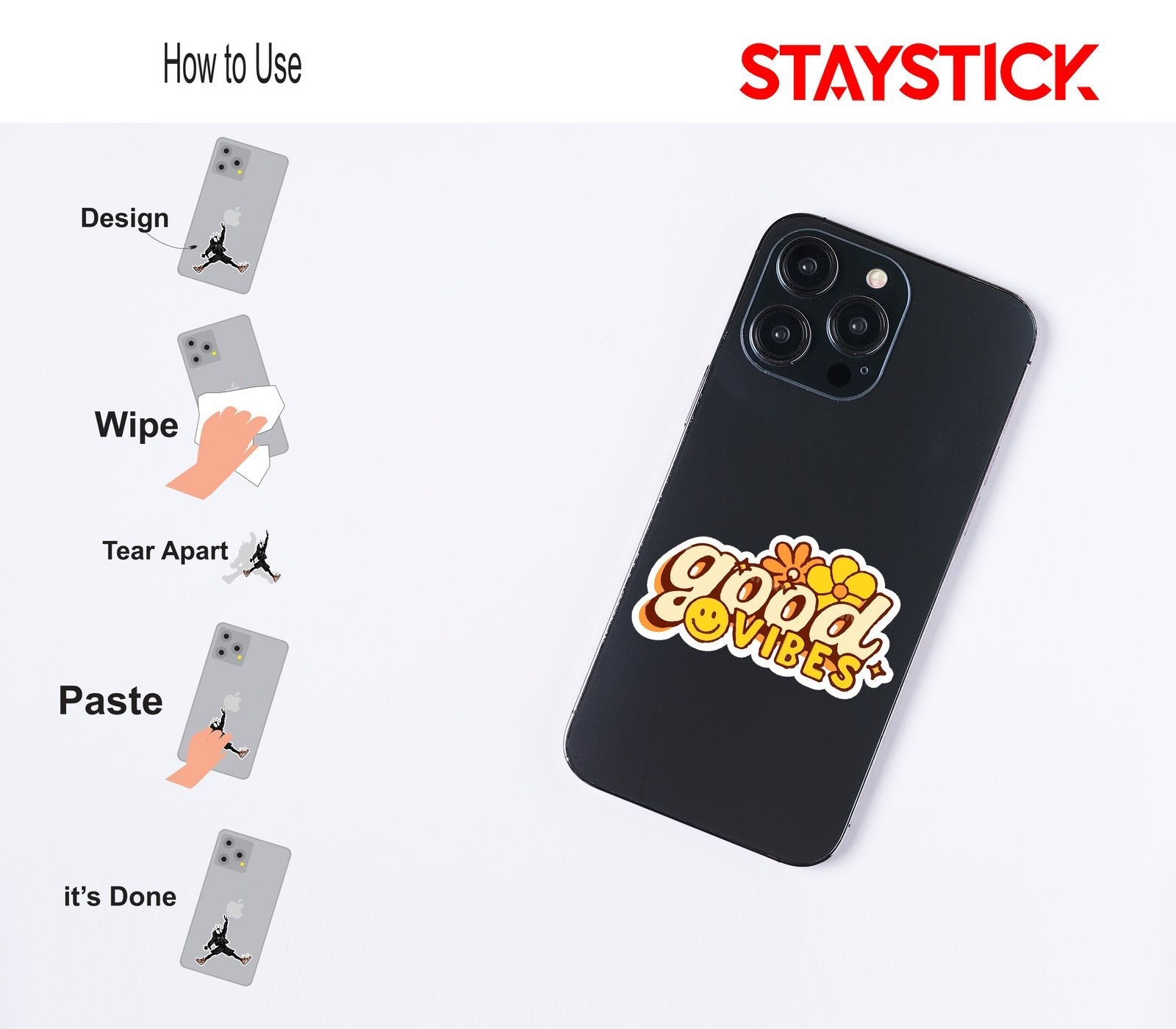 GOOD VIBES STICKER Premium Vinyl Sticker