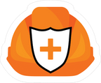 ORANGE HELMET STICKER Premium Vinyl Sticker