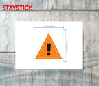SAFETY WARNING STICKER Premium Vinyl Sticker