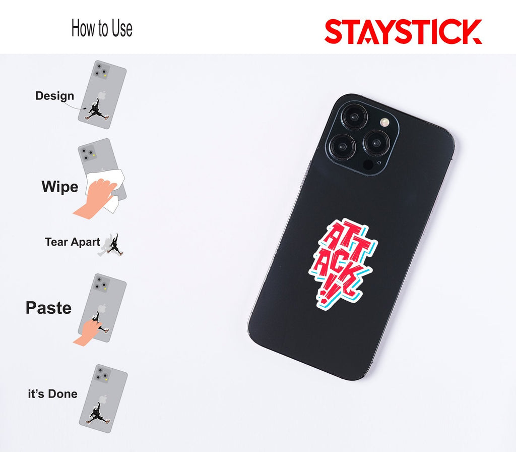 ATTACK STICKER Premium Vinyl Sticker