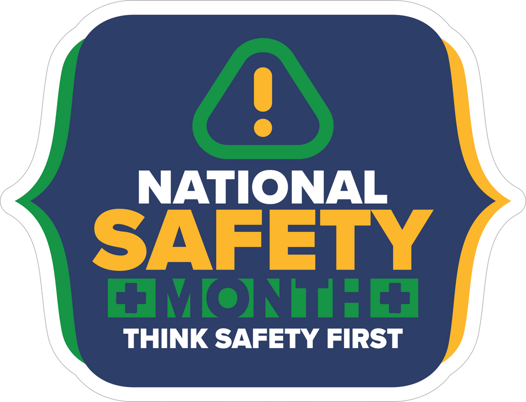 SAFETY MONTH STICKER Premium Vinyl Sticker