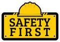 SAFETY FIRST STICKER Safety Sticker