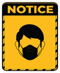 WEARING MASK STICKER Premium Vinyl Sticker