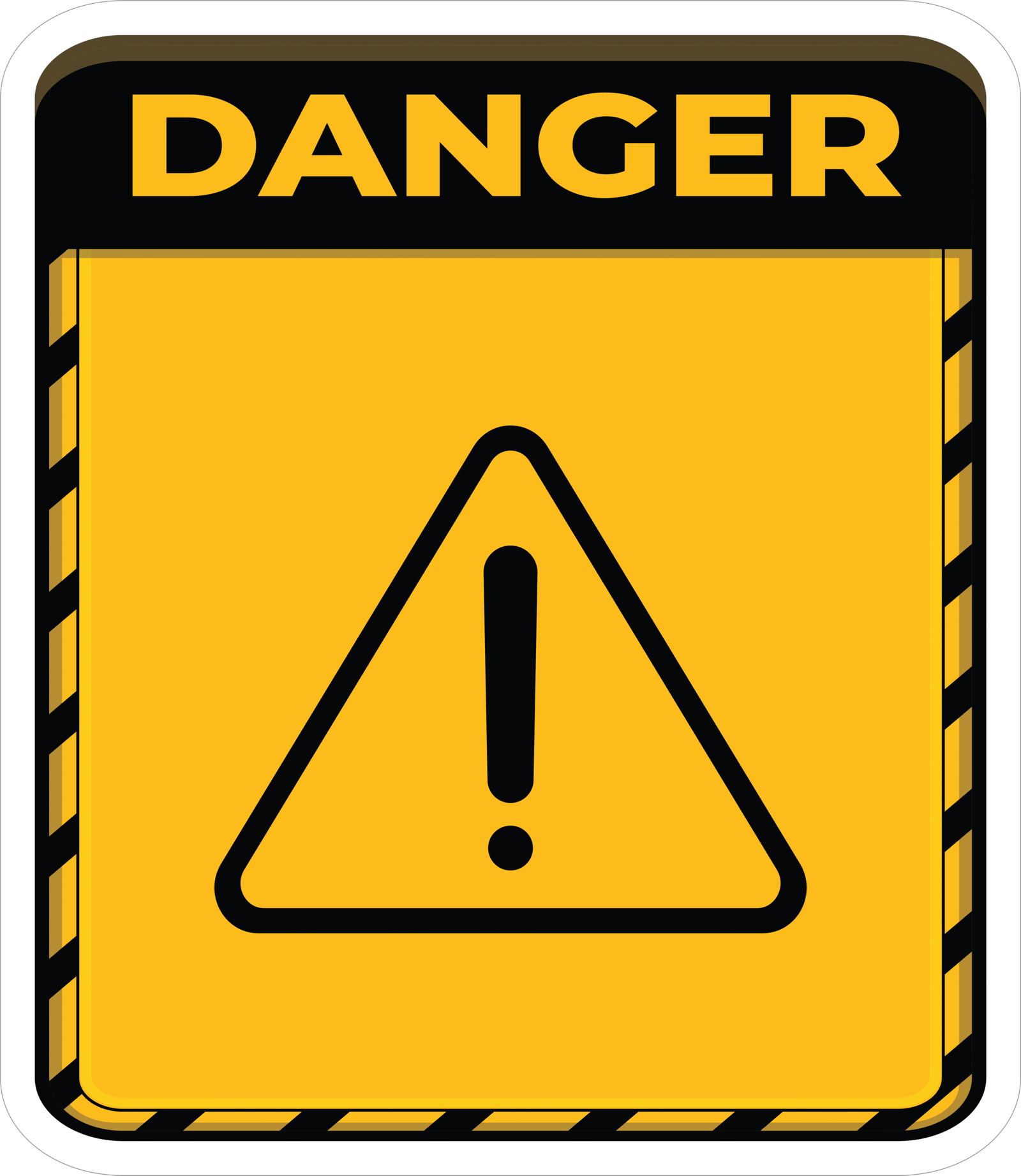 DANGER SIGN STICKER Safety Sticker
