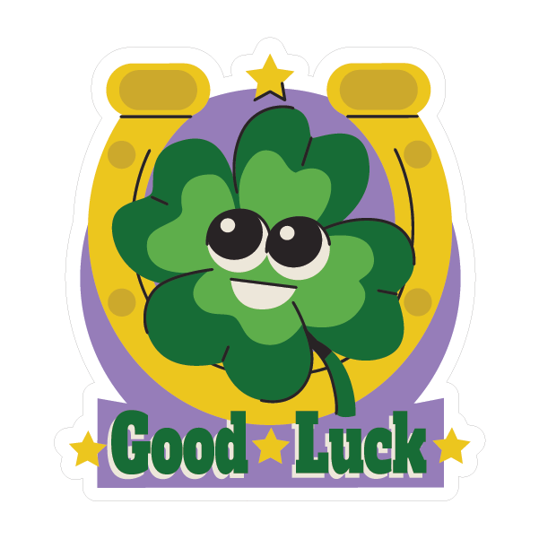 GOOD LUCK STICKER Premium Vinyl Sticker