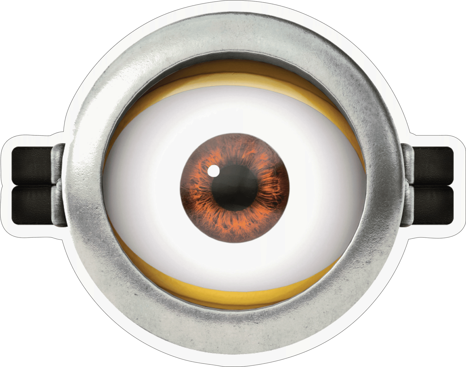 Minion Goggle Eye Sticker Premium Vinyl Sticker