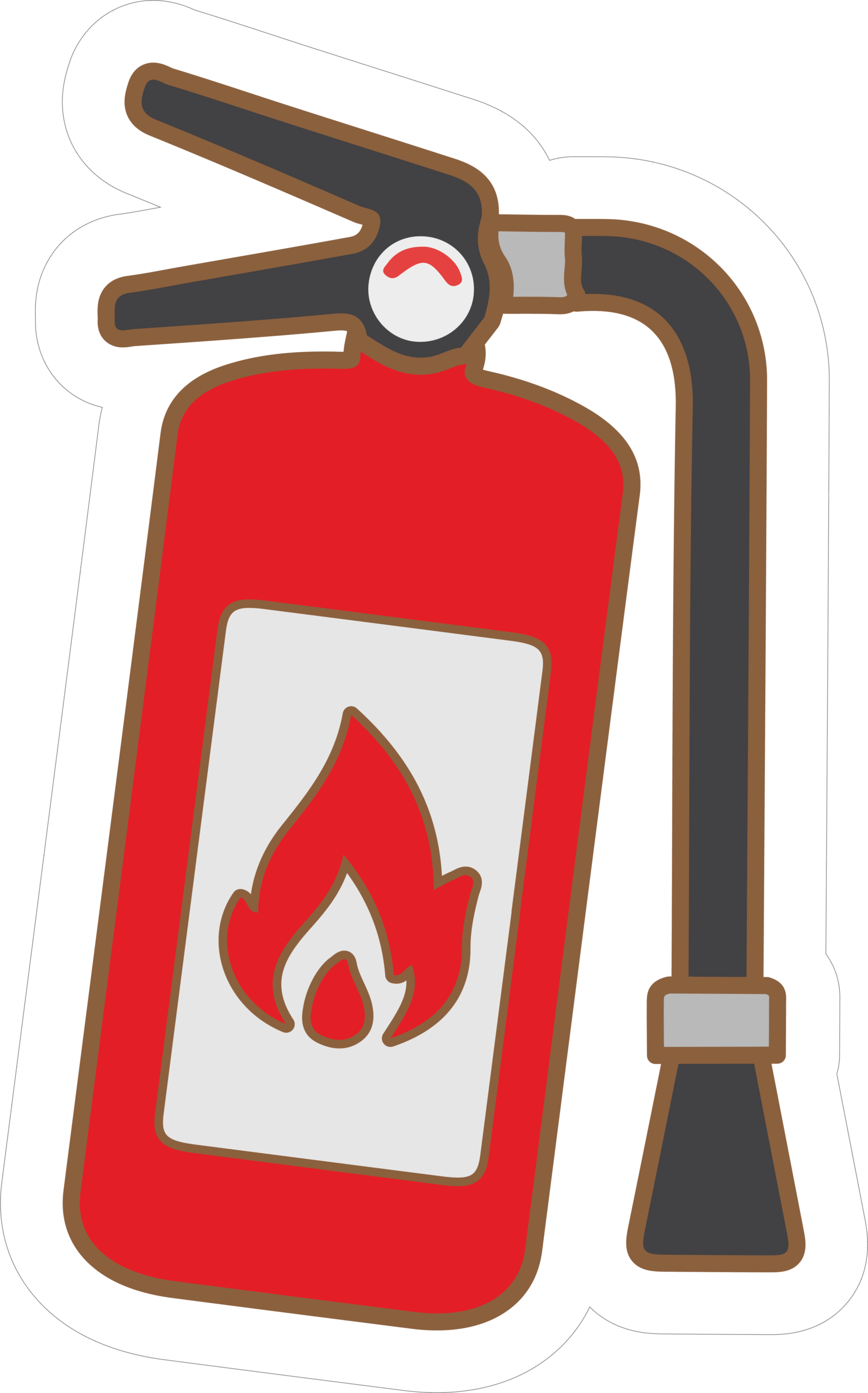 FIRE EXTINGUISHER STICKER Premium Vinyl Sticker