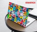 FUNNY CARTOON DESIGNED SKIN LAPTOP STICKER
