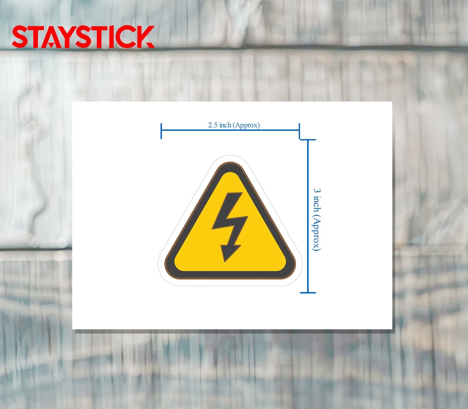 HIGH VOLTAGE WARNING STICKER Premium Vinyl Sticker