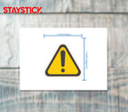 WARNING STICKER Safety Sticker