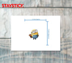 Minion with Teddy Bear Sticker Premium Vinyl Sticker