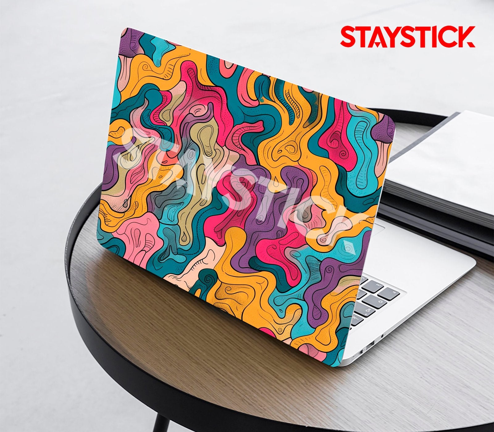 MULTI COLOR DESIGNED SKIN LAPTOP STICKER