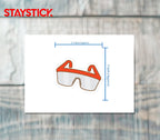SUNGLASSES STICKER Premium Vinyl Sticker