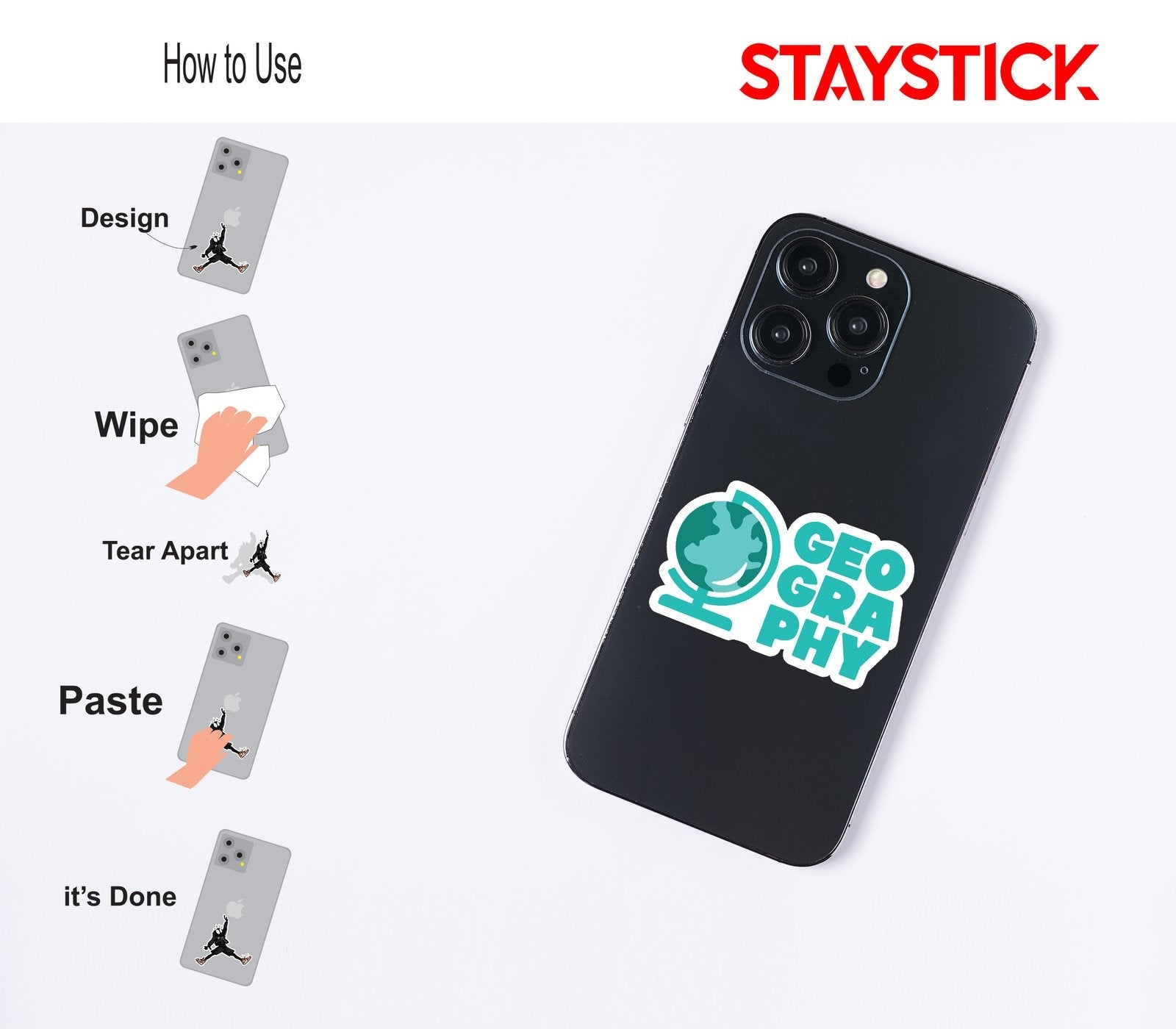 GEOGRAPHY STICKER Premium Vinyl Sticker