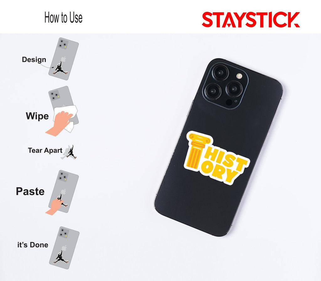 HISTORY STICKER Premium Vinyl Sticker