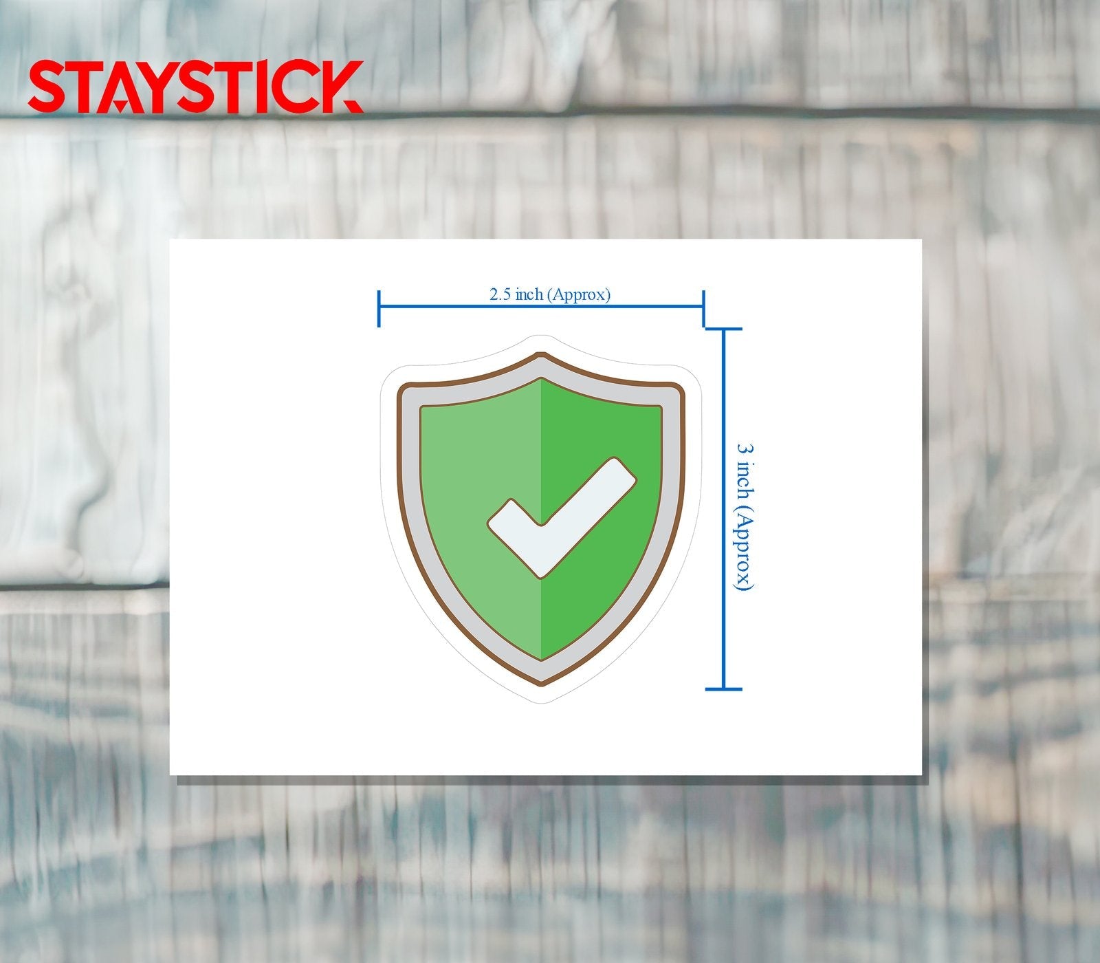 GREEN SHIELD STICKER Premium Vinyl Sticker