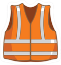 SAFETY VEST STICKER Premium Vinyl Sticker