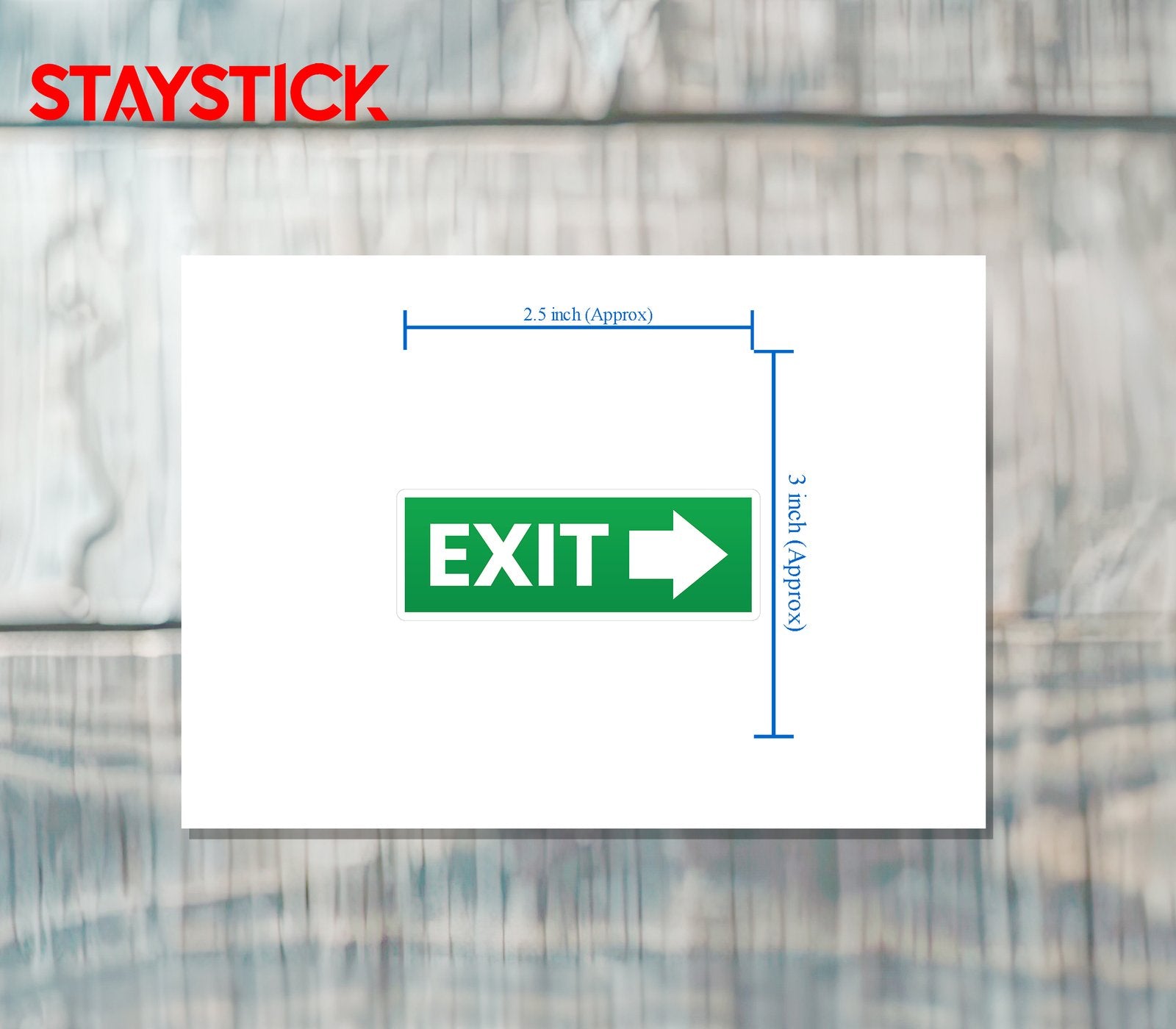 EXIT STICKER Premium Vinyl Sticker