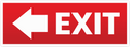 RED EXIT STICKER Premium Vinyl Sticker