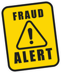 FRAUD ALERT STICKER Premium Vinyl Sticker