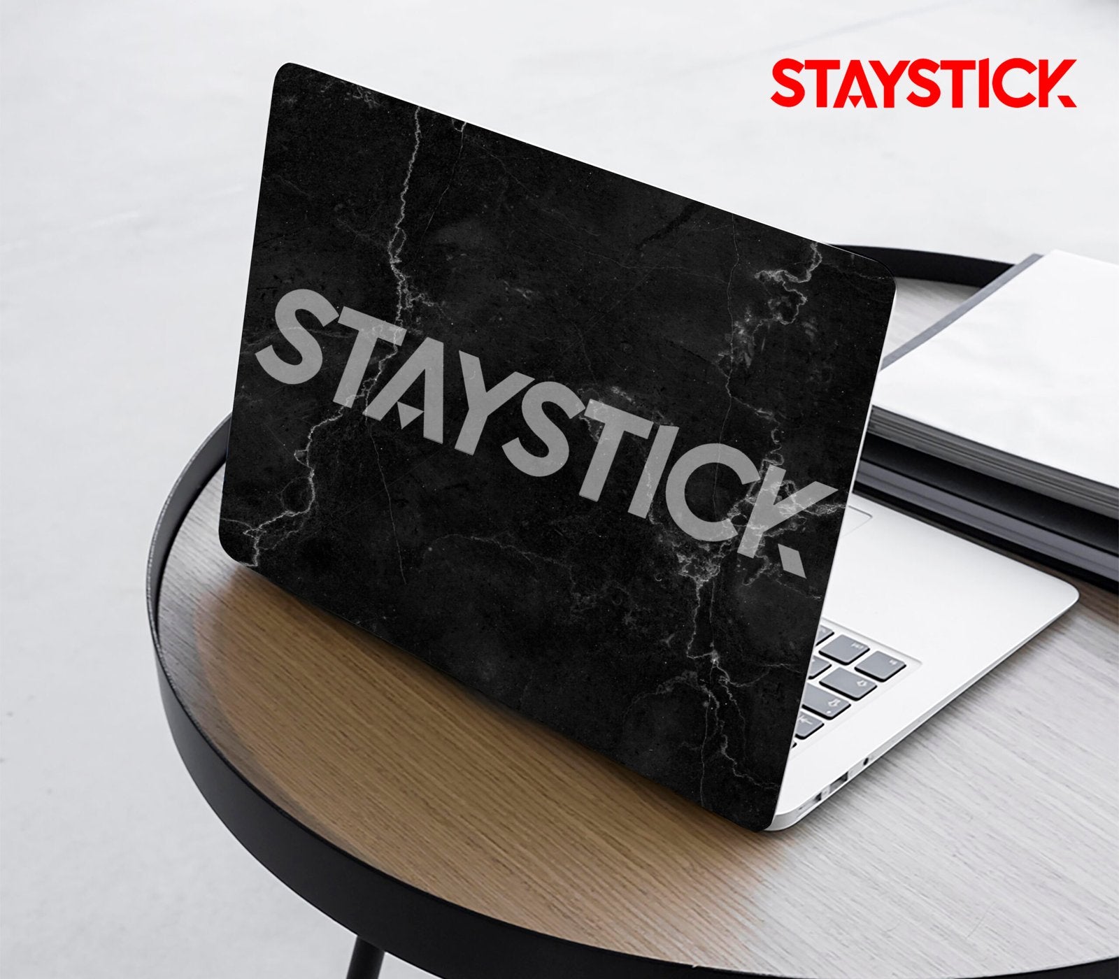 BLACK COLOR DESIGNED LAPTOP STICKER