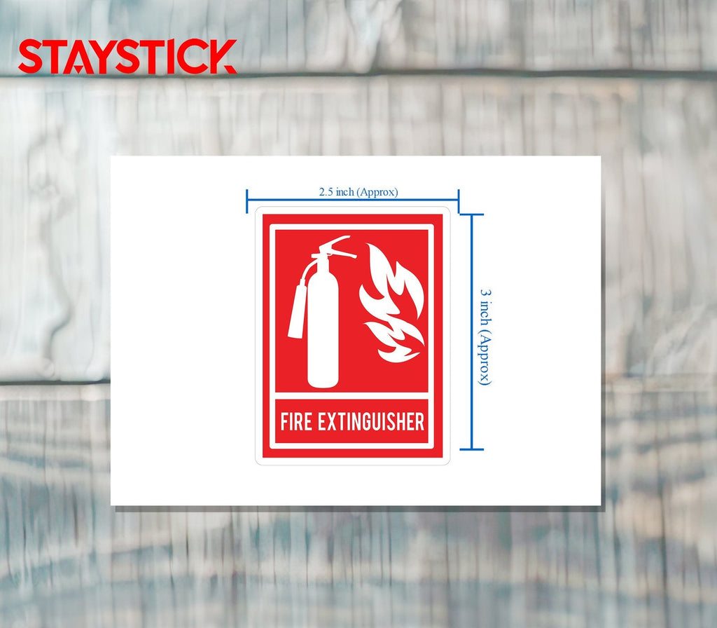 FIRE EXTINGUISHER STICKER Safety Sticker