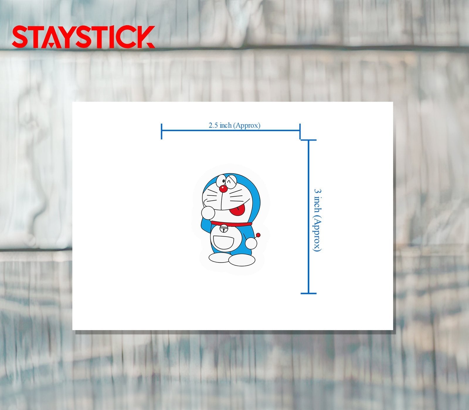 Cute Doraemon Sticker Premium Vinyl Sticker