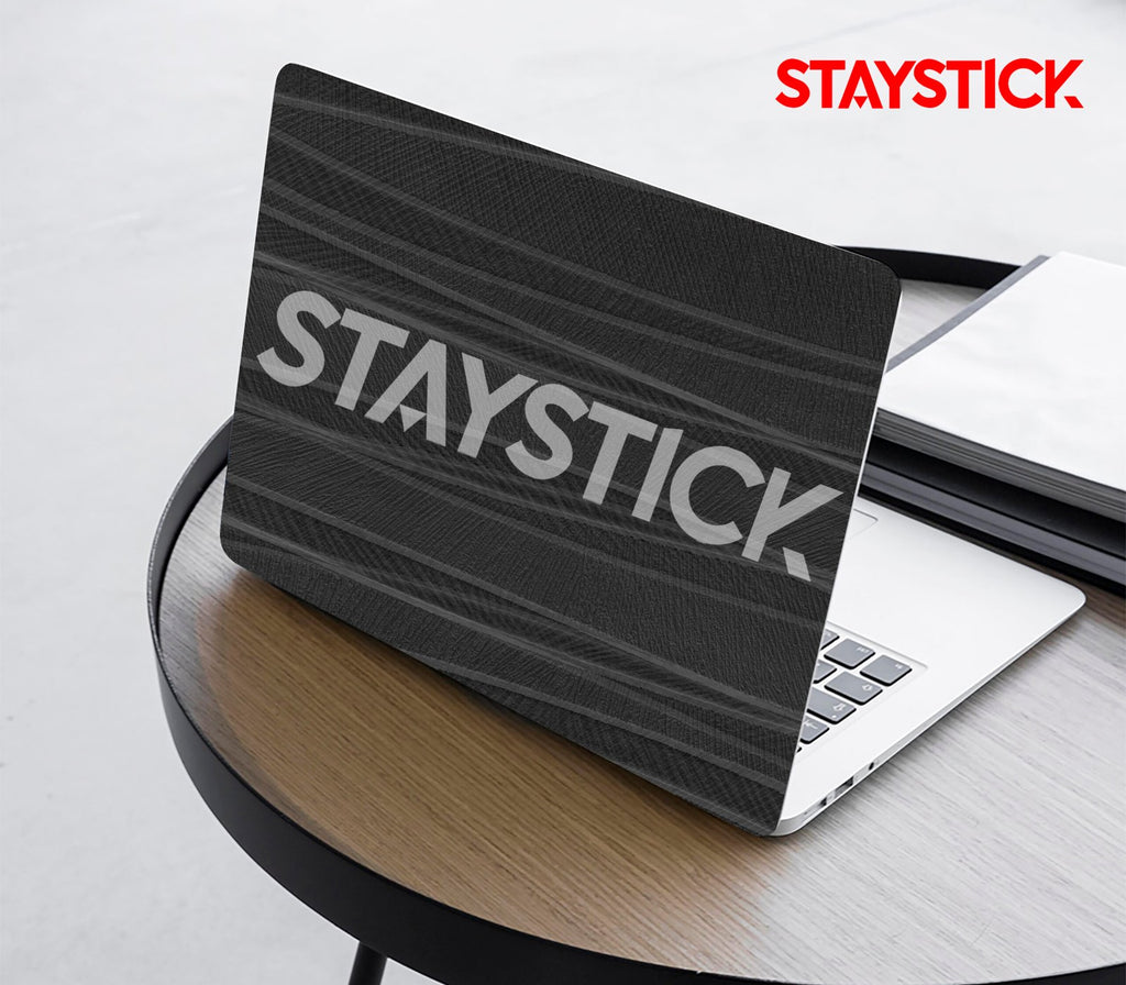BLACK COLOR GRAPHICAL LAPTOP STICKER