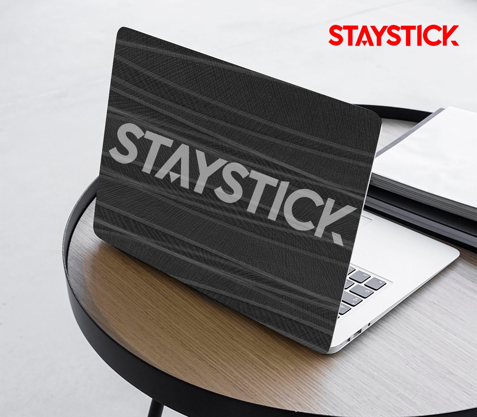 BLACK COLOR GRAPHICAL LAPTOP STICKER