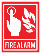 FIRE ALARM STICKER Premium Vinyl Sticker