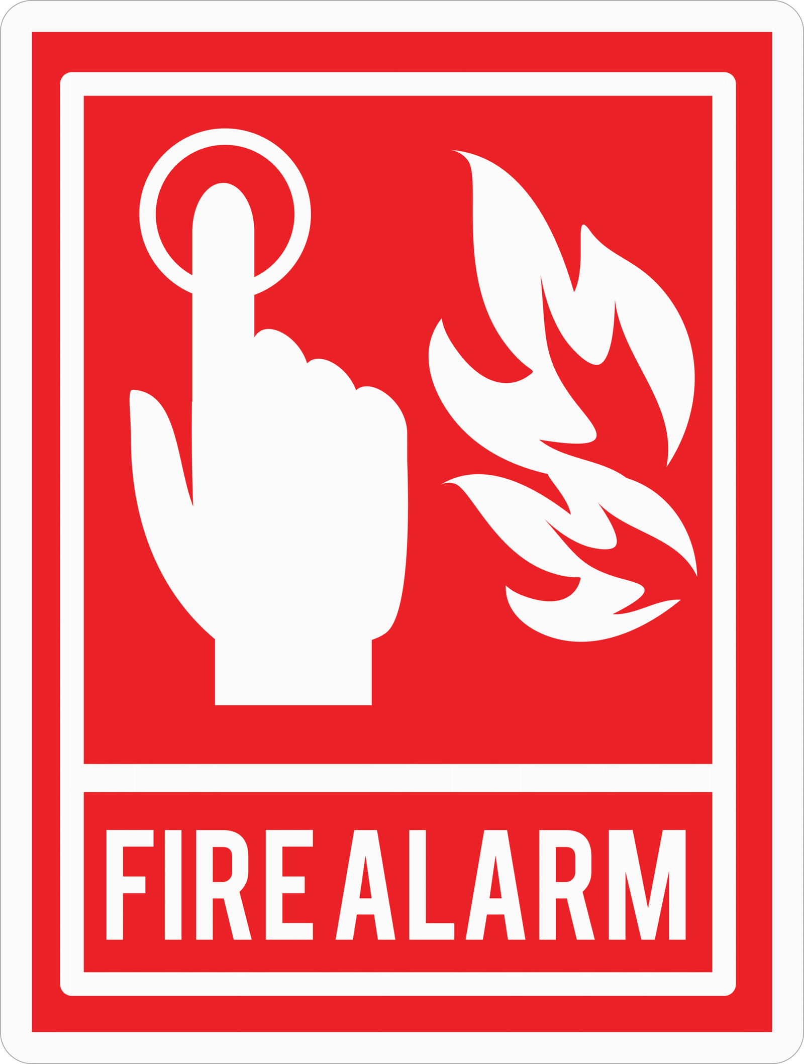 FIRE ALARM STICKER Premium Vinyl Sticker